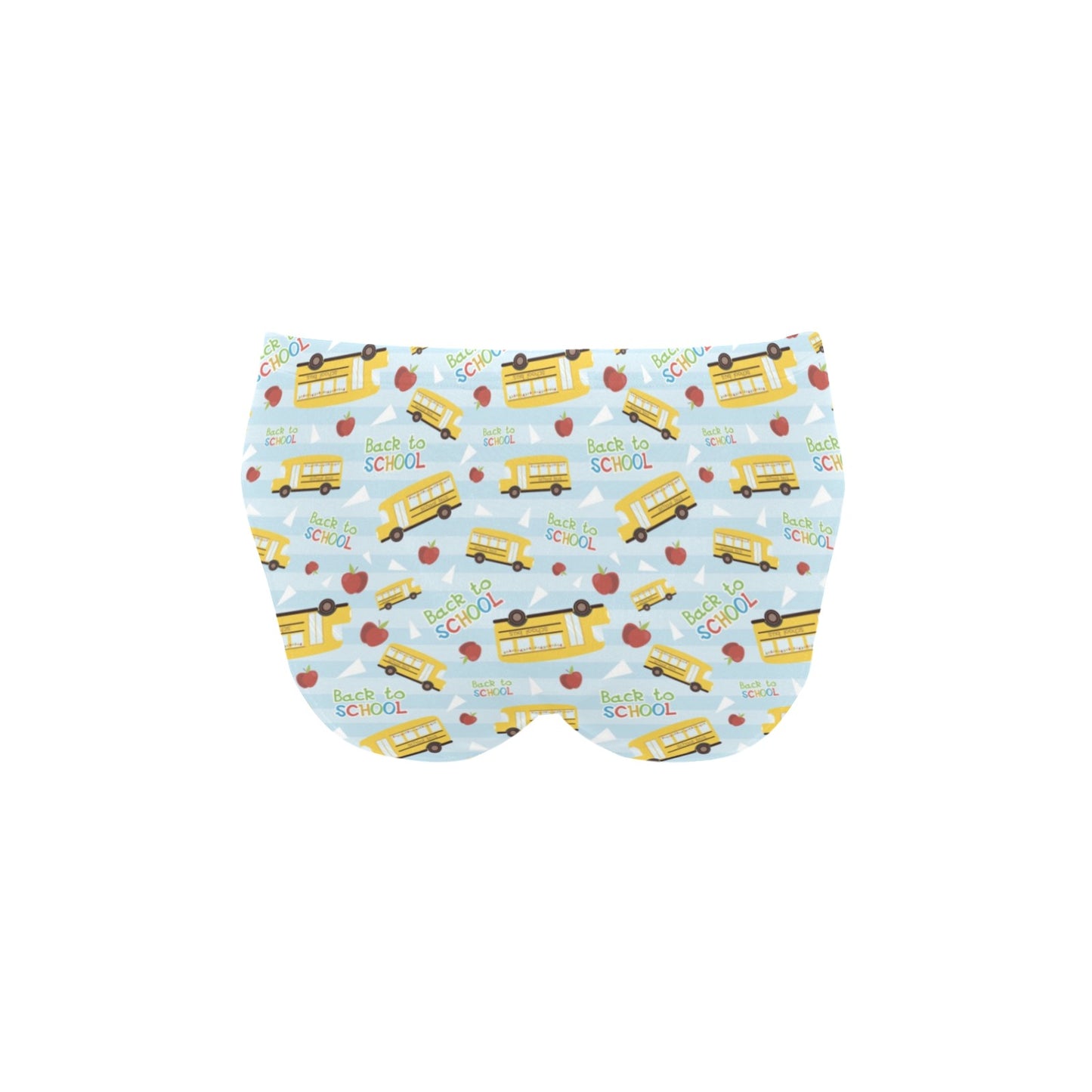 School Bus Back To School Print Design LKS303 Men's Swimming Briefs