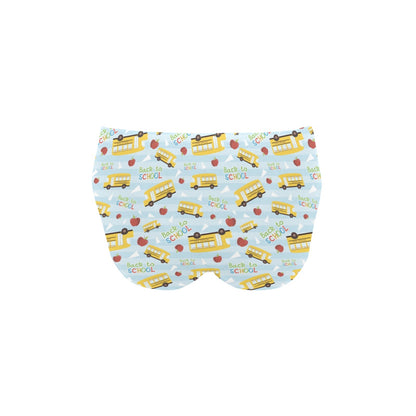 School Bus Back To School Print Design LKS303 Men's Swimming Briefs