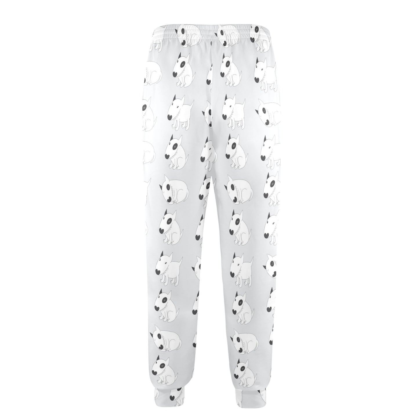 Bull Terrier hand draw Print Pattern Men's Casual Track Pants