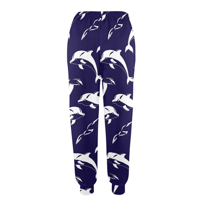 dolphin Design Print Pattern JJ0131 Women's Casual Track Pants