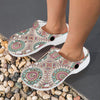 Bohemian Round Style Print Unisex Clogs Shoes