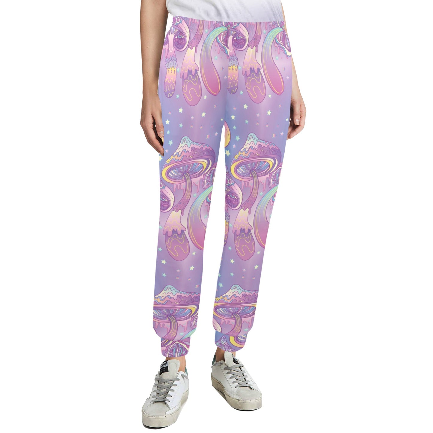Psychedelic Mushroom Pattern Print Design A01 Women's Casual Track Pants
