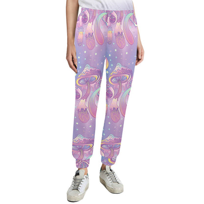 Psychedelic Mushroom Pattern Print Design A01 Women's Casual Track Pants