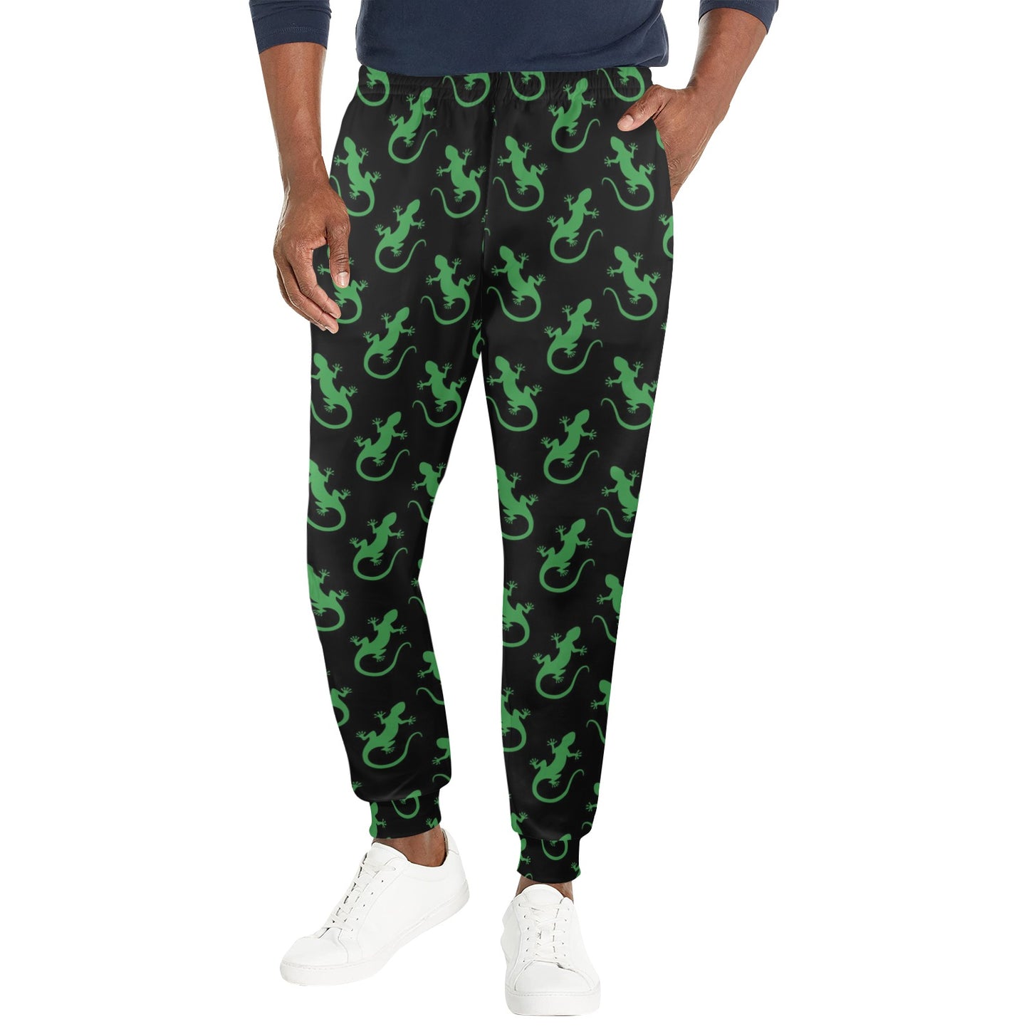 lizard Print Design LKS401 Men's Casual Track Pants