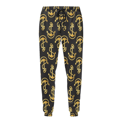 Anchor Gold Pattern Men's Sweatpants
