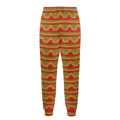 Rasta Reggae Color Print Men's Casual Track Pants