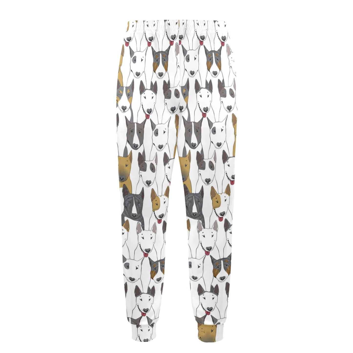 Bull Terriers Pattern Print Design 03 Men's Casual Track Pants