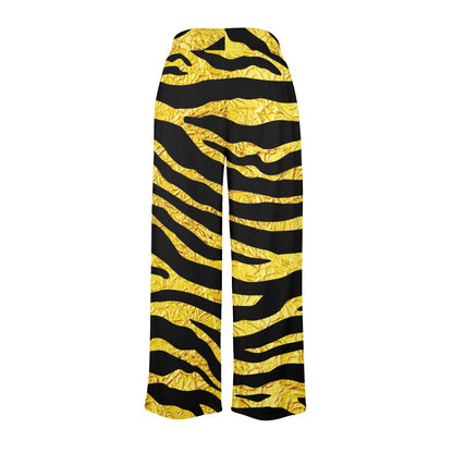 zebra Gold Women's Wide Leg Lounge Pants