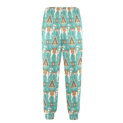 Camel ethnic Design Print Pattern JJ024 Men's Casual Track Pants