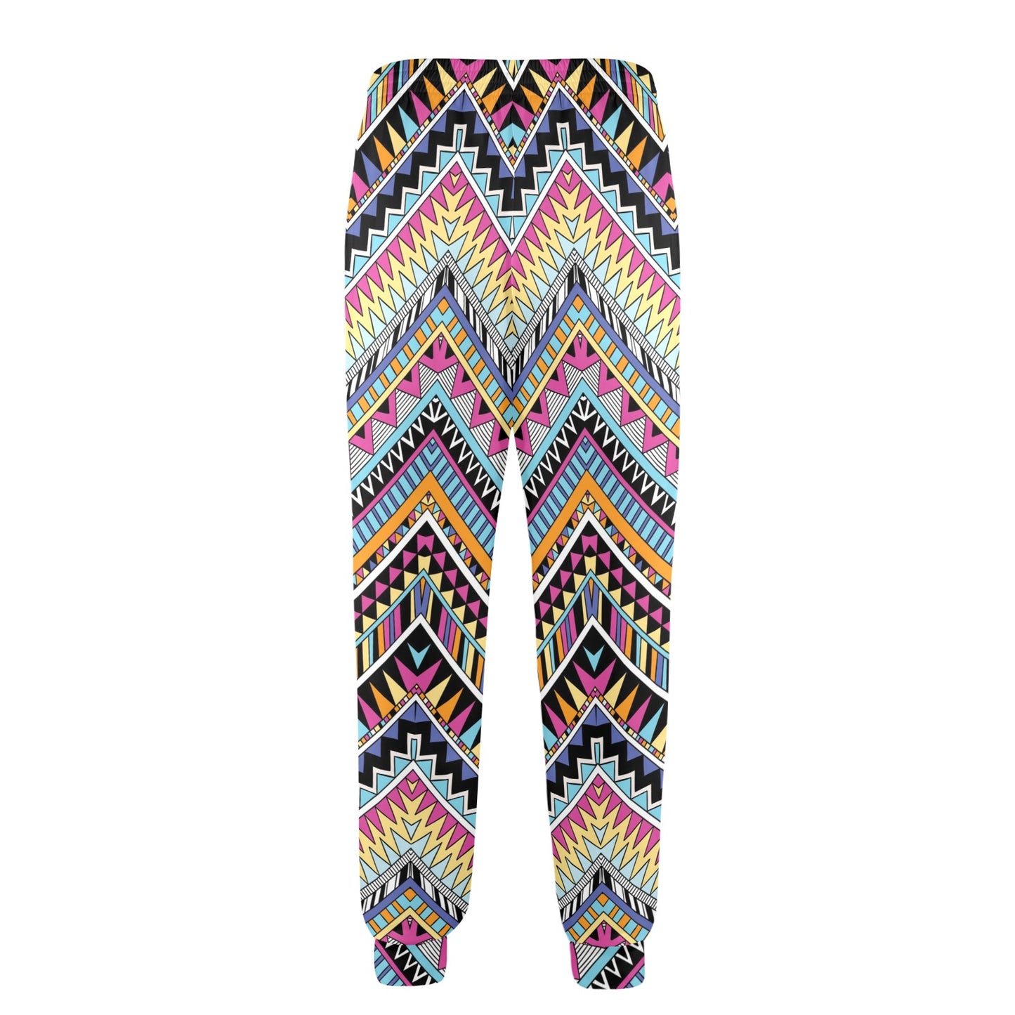 Multicolor zigzag Tribal Aztec Men's Casual Track Pants