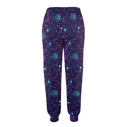 Zodiac Galaxy Design Print Women's Casual Track Pants