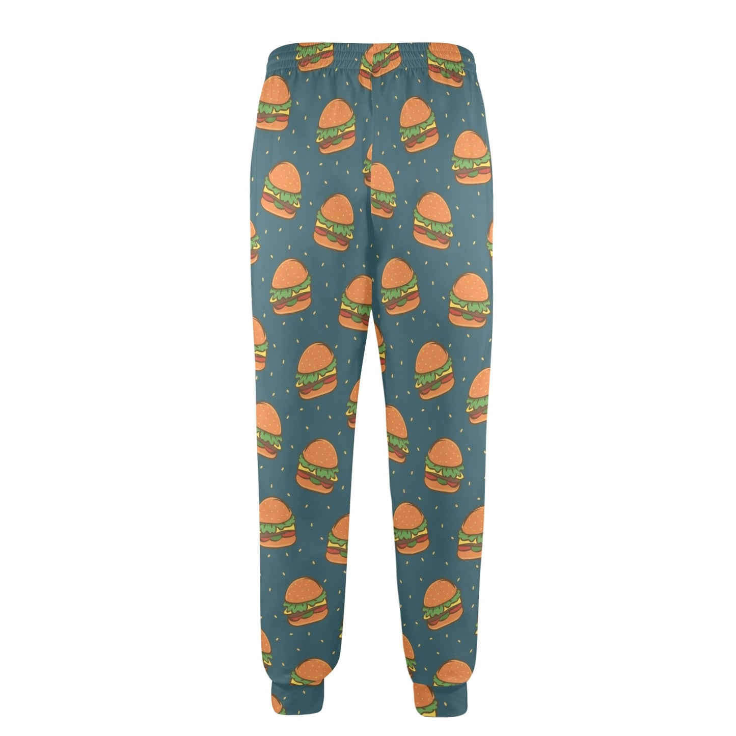 hamburger Design Print Pattern JJ0315 Men's Casual Track Pants