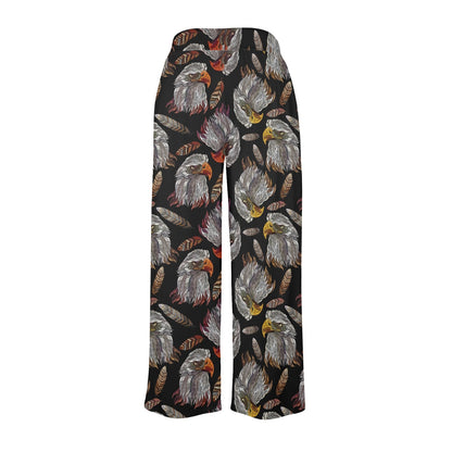 eagles Design Print Pattern JJ0157 Women's Wide Leg Lounge Pants