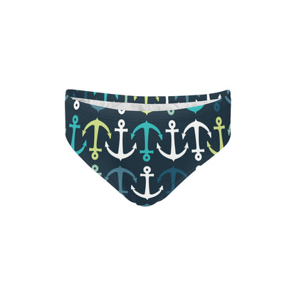 Anchor Pattern Print Design 03 Men's Swimming Briefs