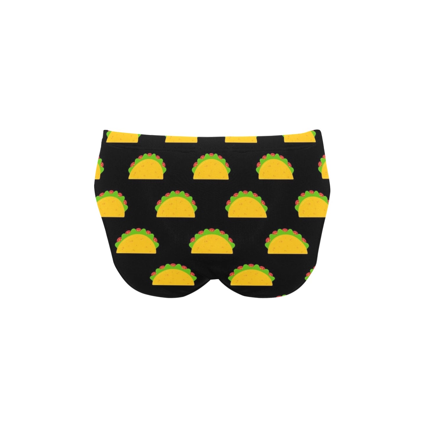 Taco Pattern Print Design TC06 Men's Swimming Briefs
