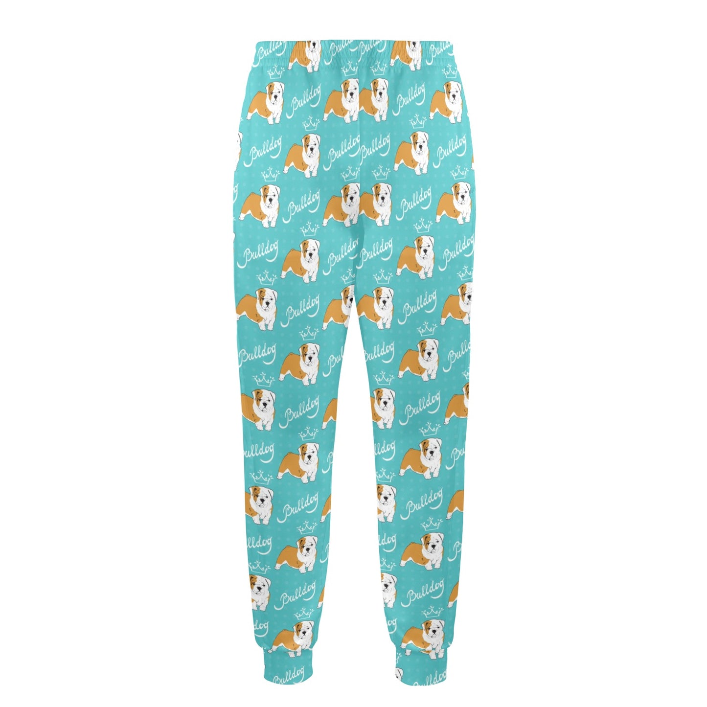 Bulldogs Pattern Print Design 05 Men's Casual Track Pants