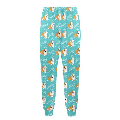 Bulldogs Pattern Print Design 05 Men's Casual Track Pants