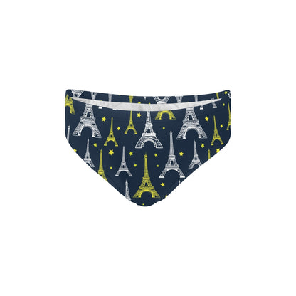 Eiffel Tower Star Print Men's Swimming Briefs