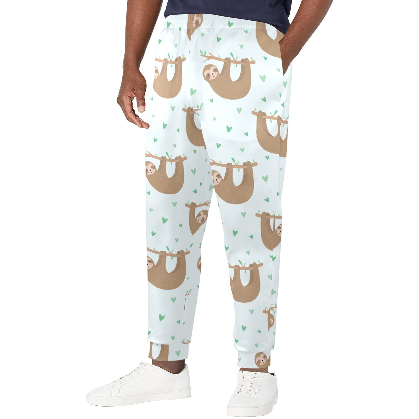 Sloth Print Design LKS308 Men's Casual Track Pants