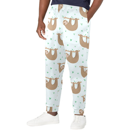 Sloth Print Design LKS308 Men's Casual Track Pants