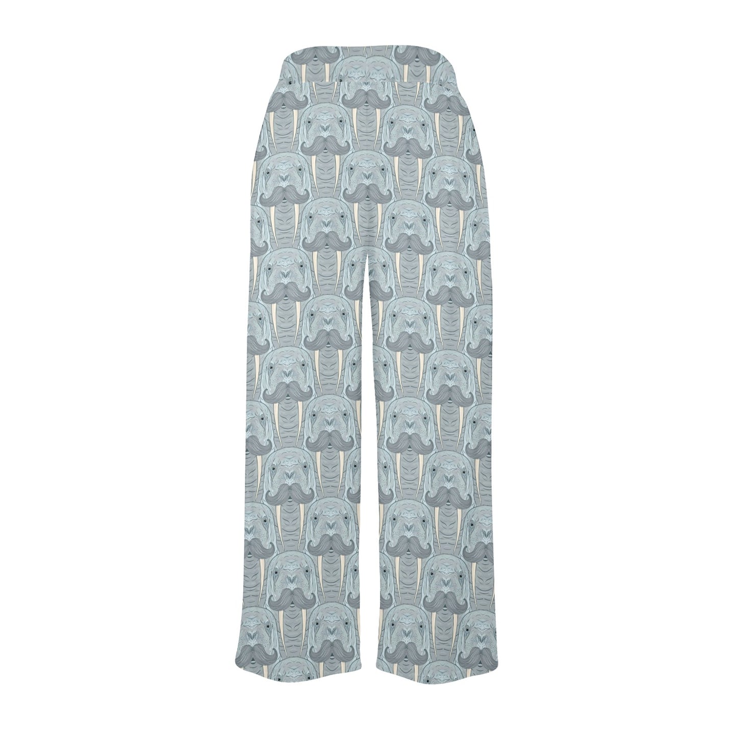 Walrus Print Design LKS402 Women's Wide Leg Lounge Pants