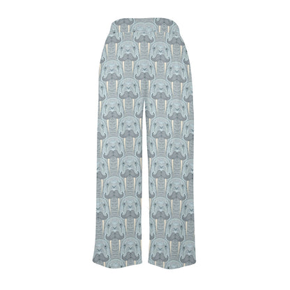 Walrus Print Design LKS402 Women's Wide Leg Lounge Pants