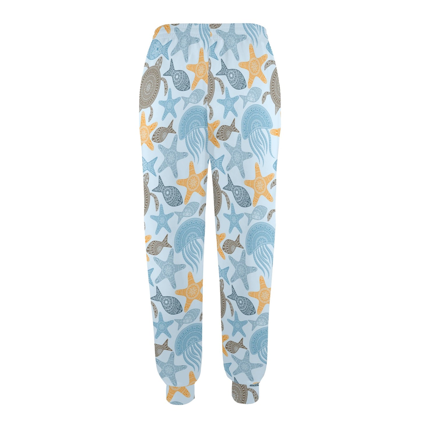 Polynesian Jellyfish Turtle Print Women's Casual Track Pants