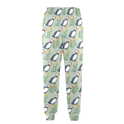 Puffin Pattern Print Design A04 Men's Casual Track Pants