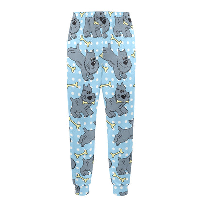 Schnauzers Pattern Print Design A02 Men's Casual Track Pants