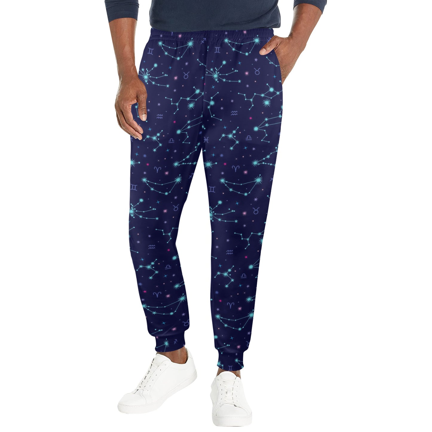 Constellation Pattern Print Design 01 Men's Casual Track Pants