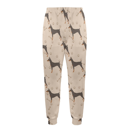 Doberman Pinschers Design Print Pattern JJ0112 Men's Casual Track Pants