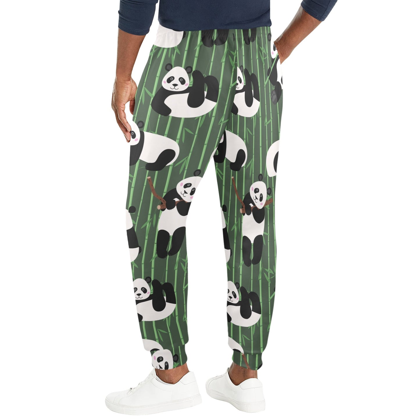 Panda Pattern Print Design A04 Men's Casual Track Pants