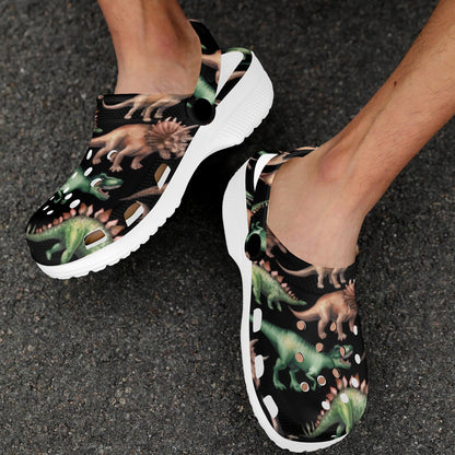 Dinosaur Print Pattern Unisex Clogs Shoes