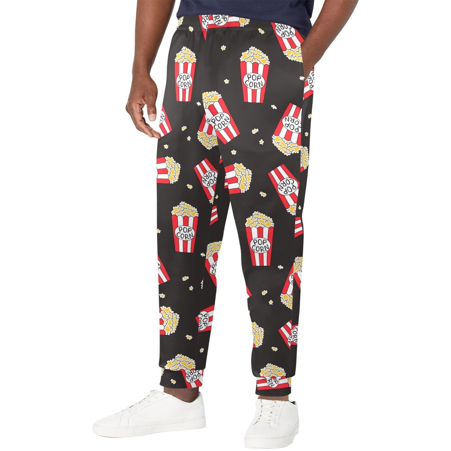 Popcorn Pattern Print Design A01 Men's Casual Track Pants