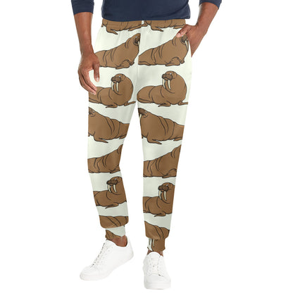 Walrus Pattern Print Design 03 Men's Casual Track Pants