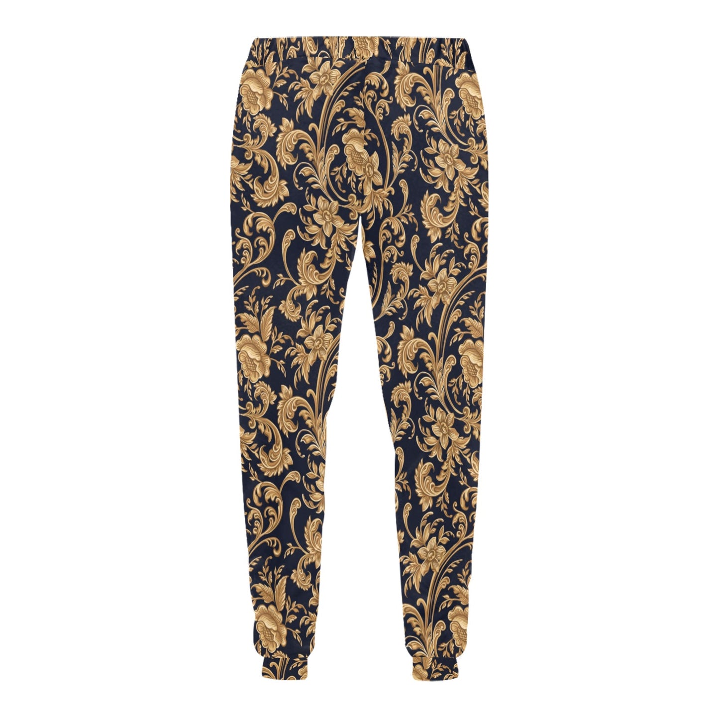 Baroque Golden Pattern Print Design 03 Men's Sweatpants