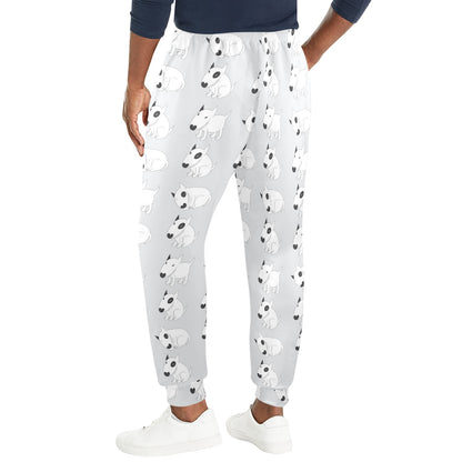 Bull Terrier hand draw Print Pattern Men's Casual Track Pants
