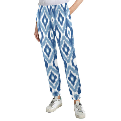 Ikat Pattern Print Design 03 Women's Casual Track Pants