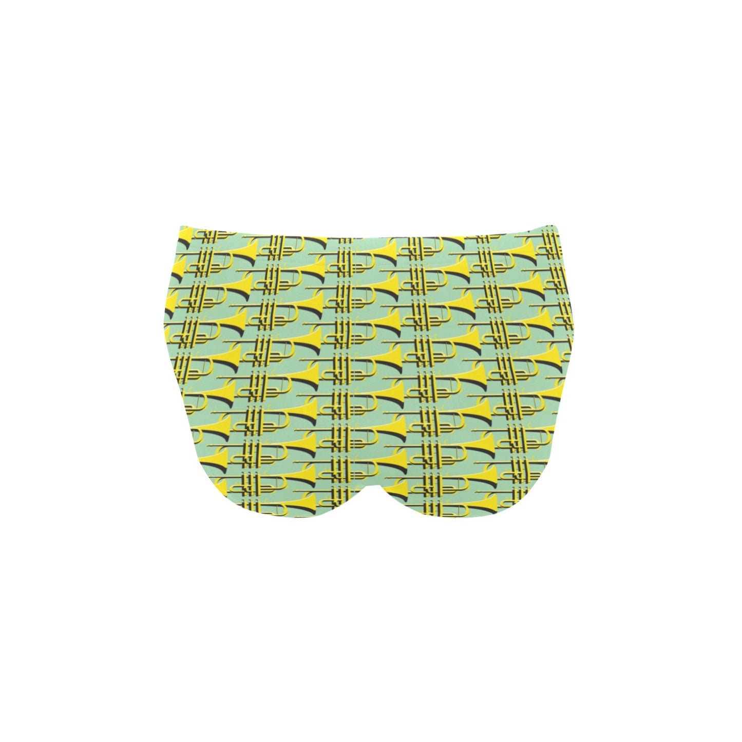 Trumpet Vintage Design Print Men's Swimming Briefs