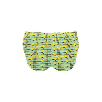 Trumpet Vintage Design Print Men's Swimming Briefs