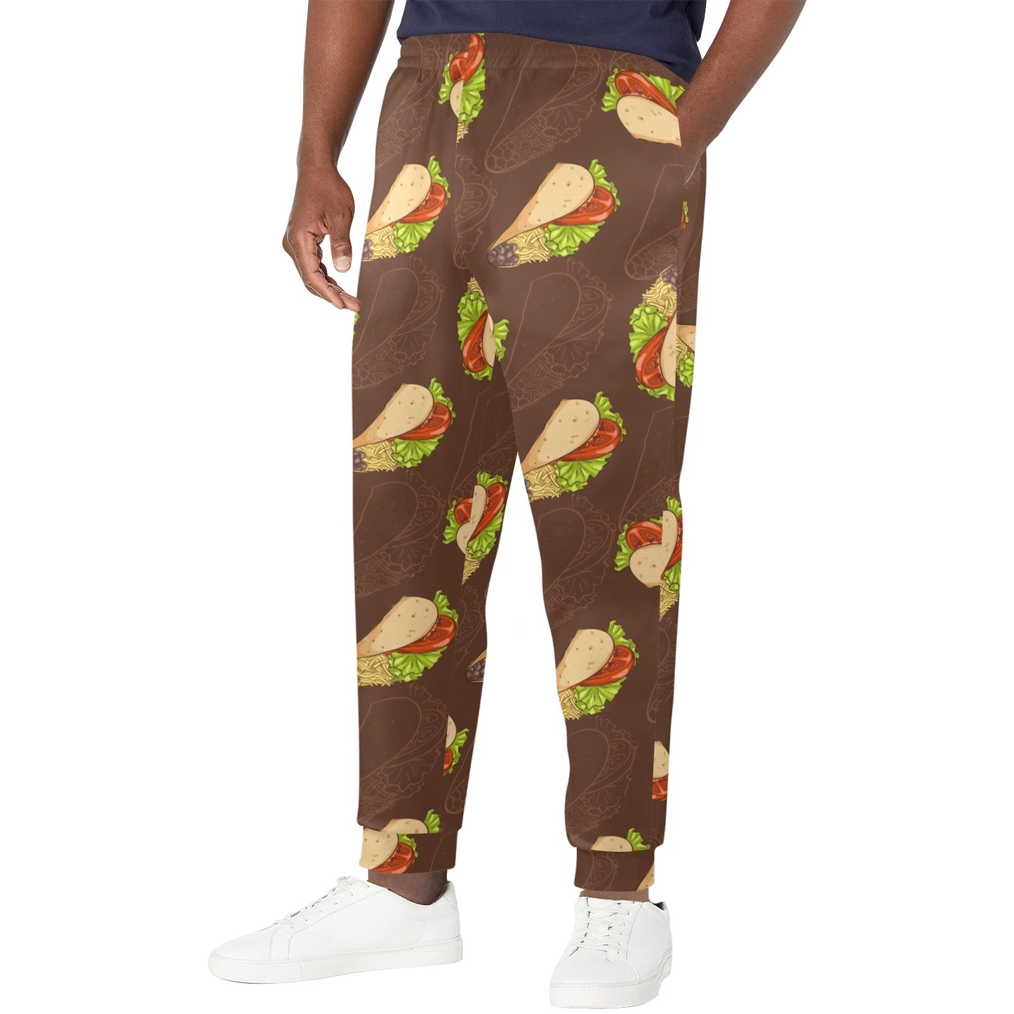 Taco Pattern Print Design TC08 Men's Casual Track Pants