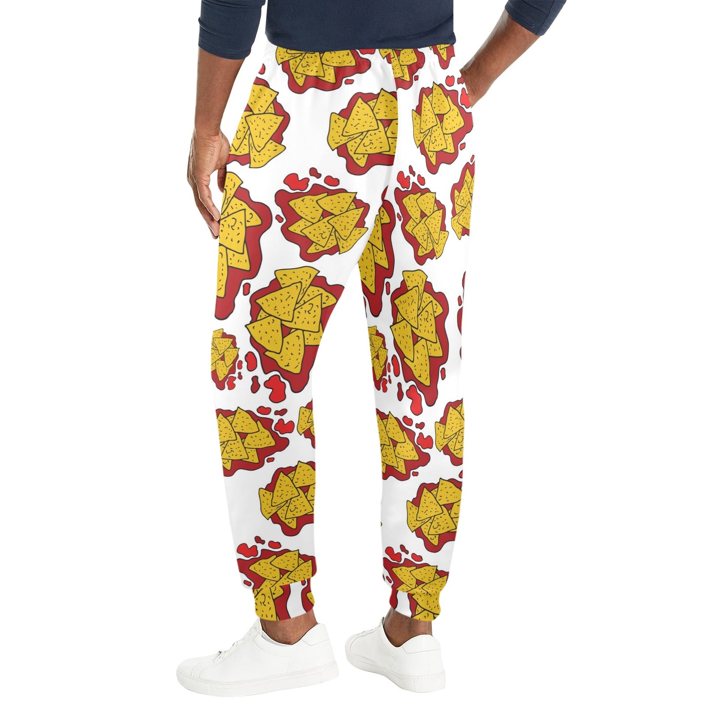 Nachos Pattern Print Design A03 Men's Casual Track Pants