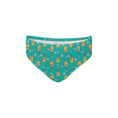 Ukulele Print Design LKS403 Men's Swimming Briefs