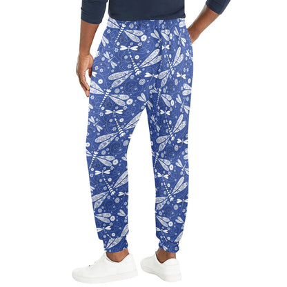 Dragonfly Pattern Print Design 03 Men's Casual Track Pants
