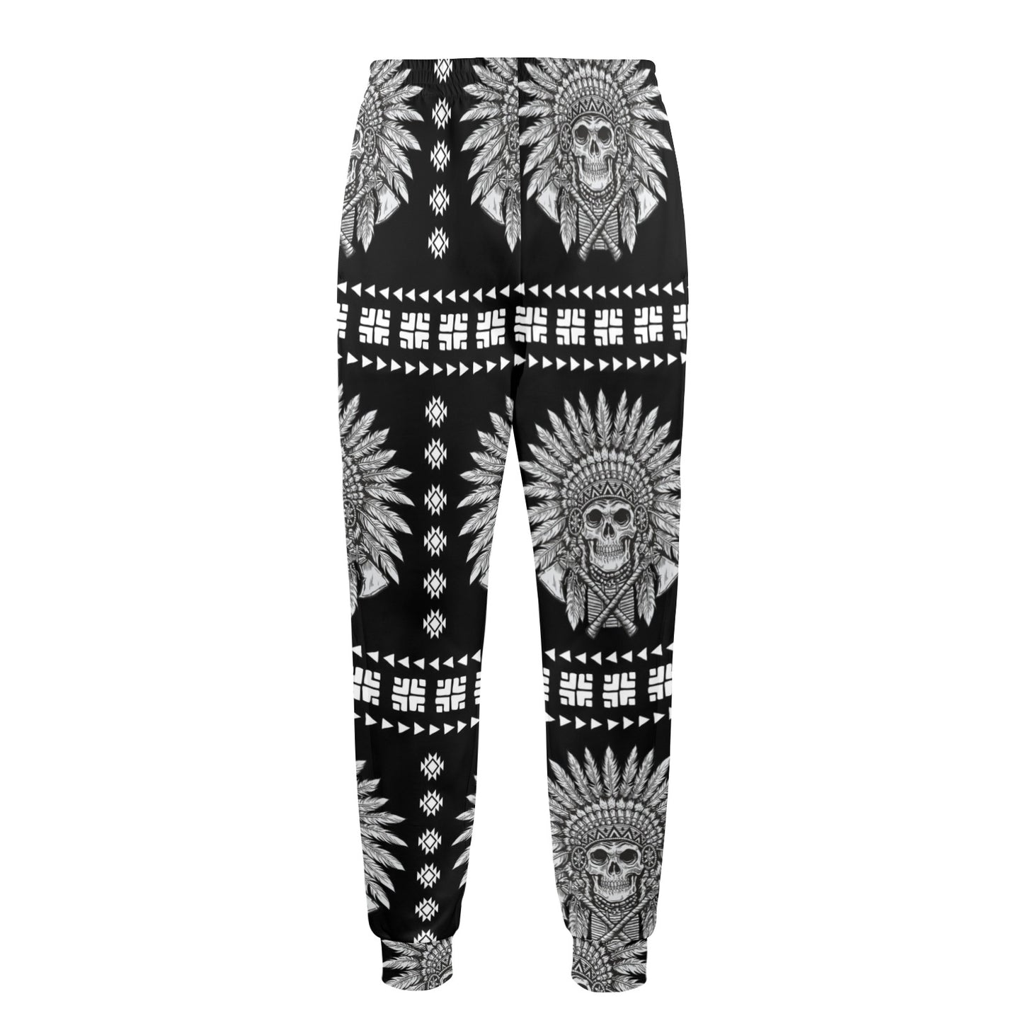 Native American Indian Skull Men's Casual Track Pants