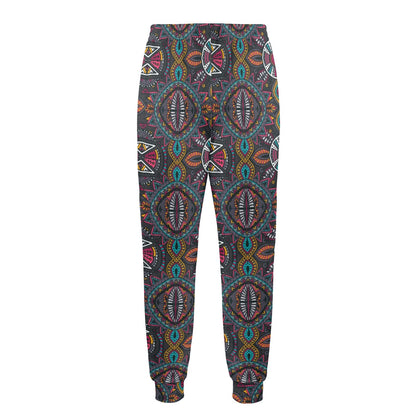 Ethnic Design Print Pattern JJ0137 Men's Casual Track Pants