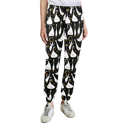 Goose Print Design LKS401 Women's Casual Track Pants