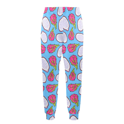 Dragonfruit Pattern Print Design DF04 Men's Casual Track Pants