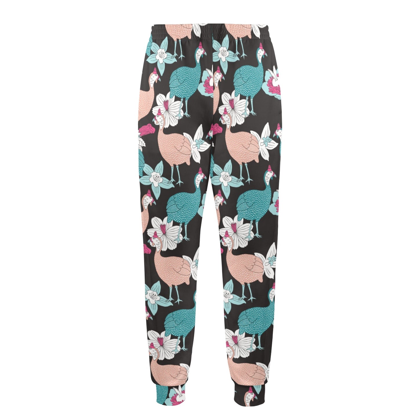 Guinea Fowl Pattern Print Design 03 Men's Casual Track Pants