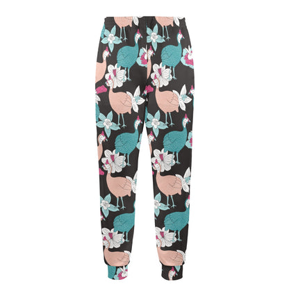 Guinea Fowl Pattern Print Design 03 Men's Casual Track Pants